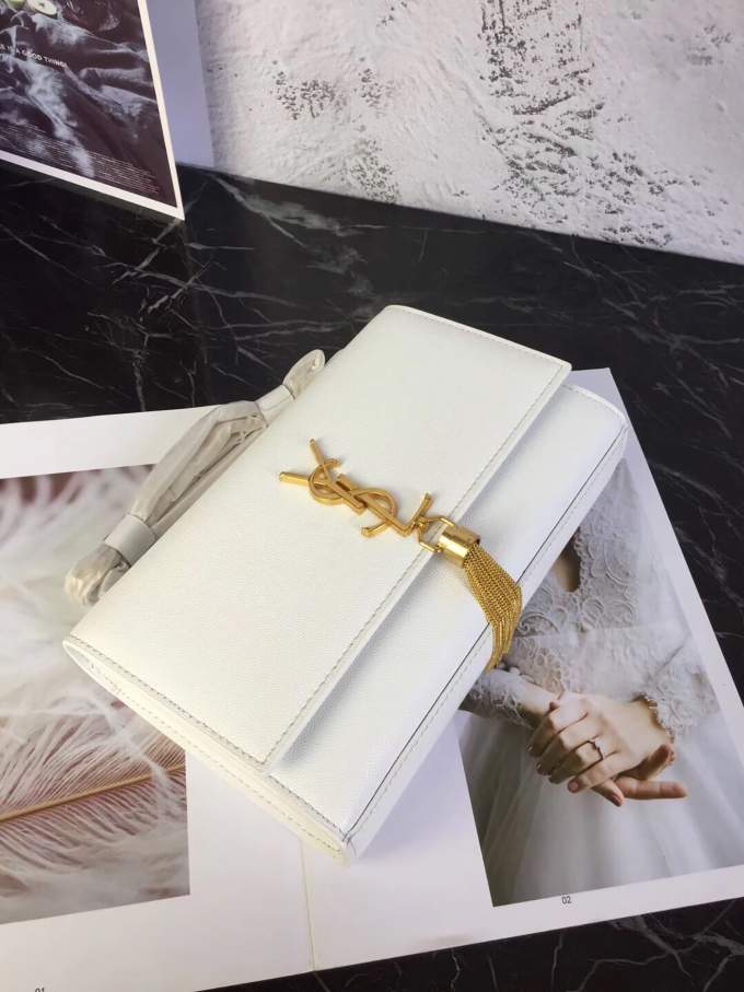 YSL Kate Medium Tassel Bag (Gold) - Imagem 4