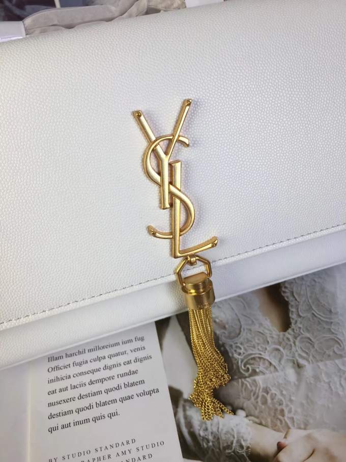 YSL Kate Medium Tassel Bag (Gold) - Imagem 5