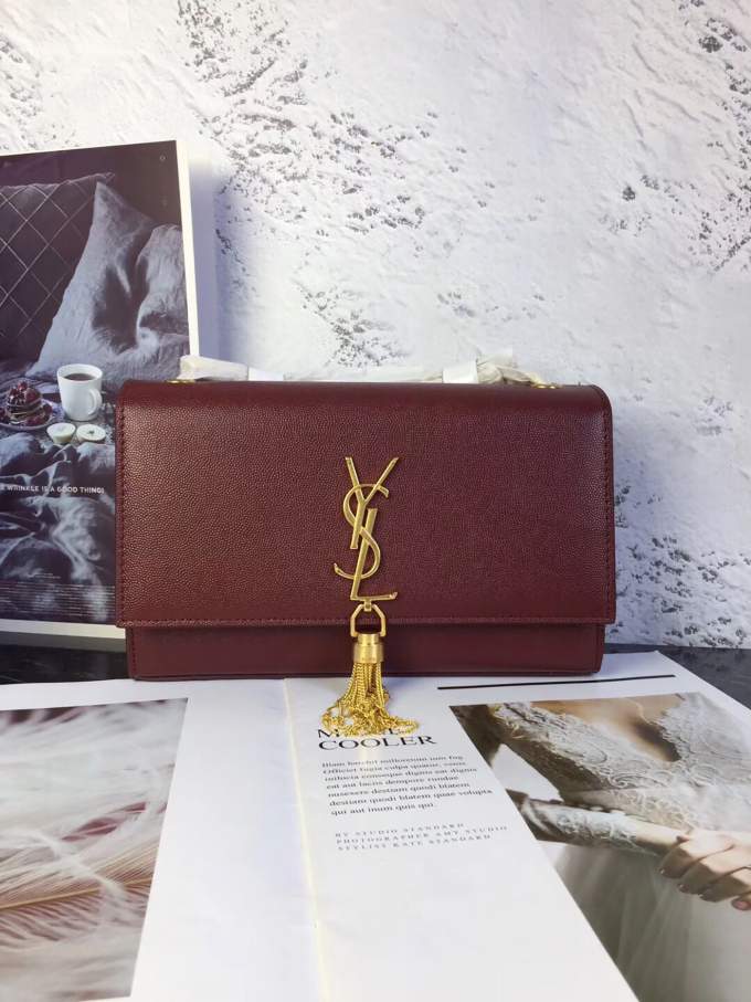 YSL Kate Medium Tassel Bag (Gold) - Imagem 8