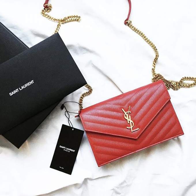 YSL Monogram Chain Wallet - Imagem 13