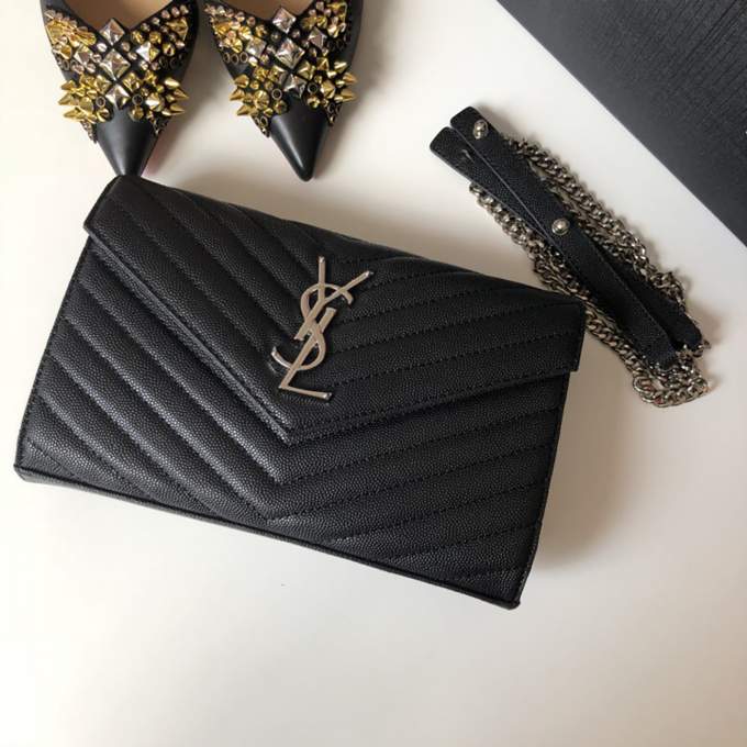 YSL Monogram Chain Wallet - Imagem 8