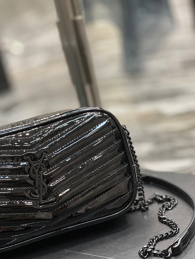 YSL Loulou Camera Bag Black Patent - Imagem 5