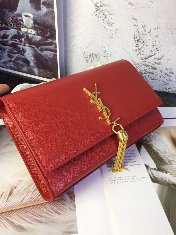 YSL Kate Medium Tassel Bag (Gold) - Imagem 6