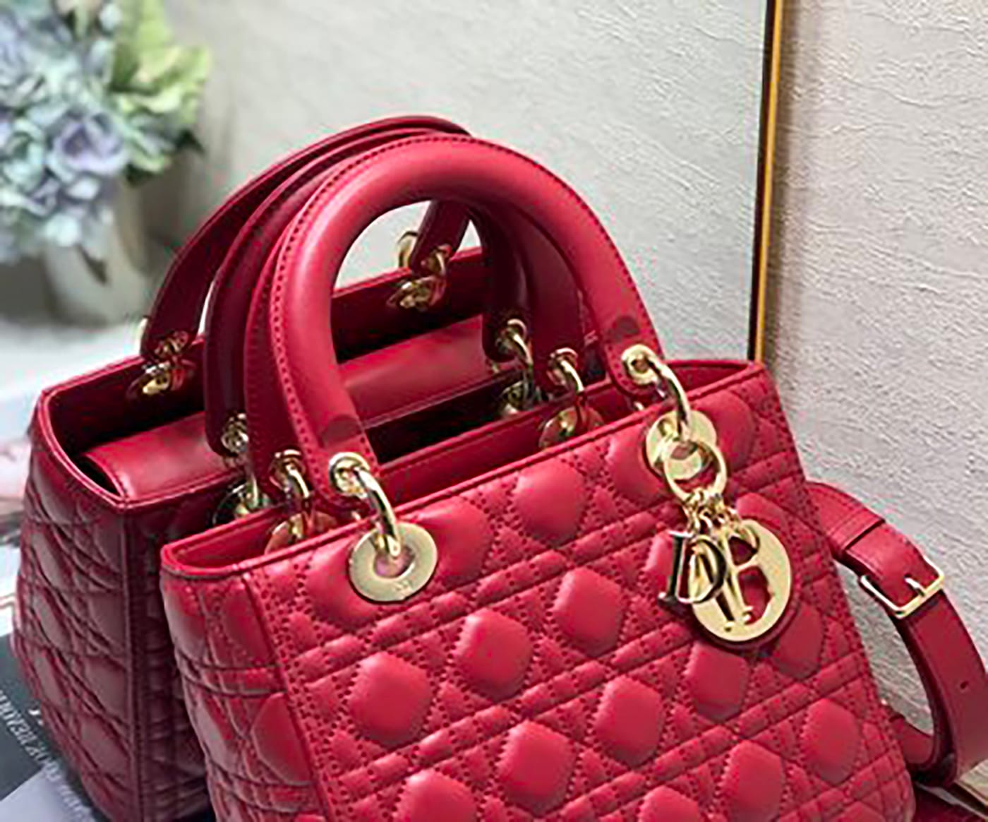 Medium Lady Dior Soft Leather Bag - Imagem 11