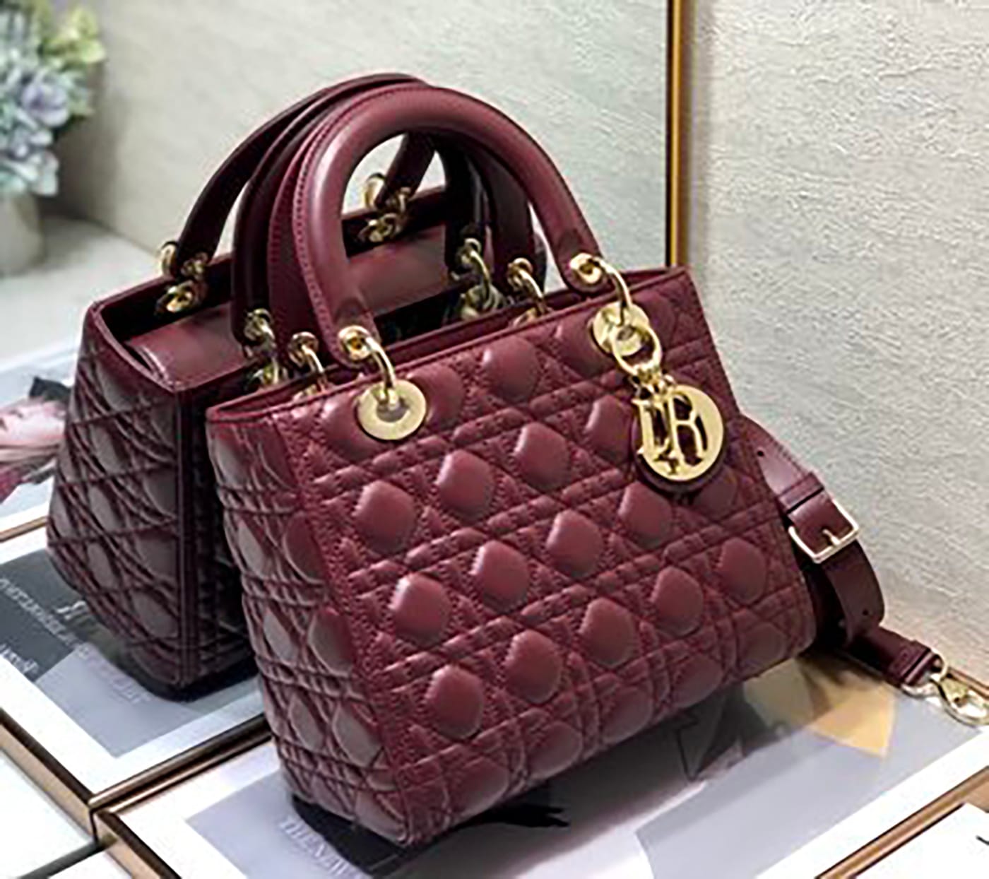 Medium Lady Dior Soft Leather Bag - Imagem 28