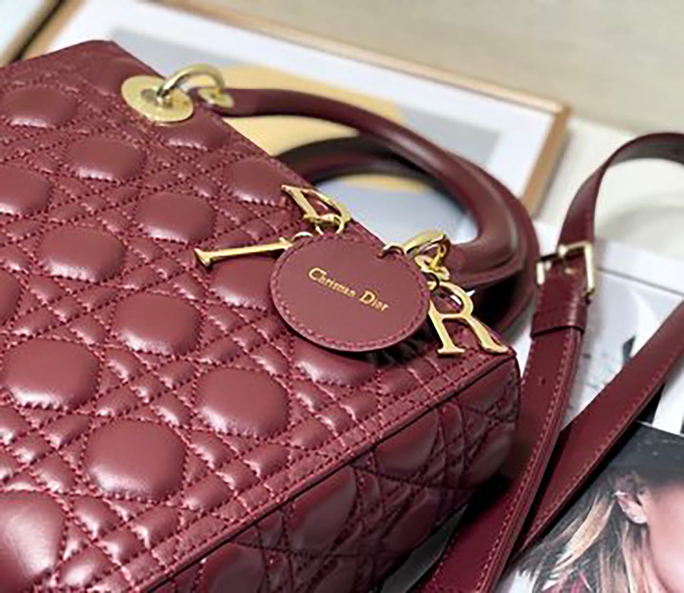 Medium Lady Dior Soft Leather Bag - Imagem 31