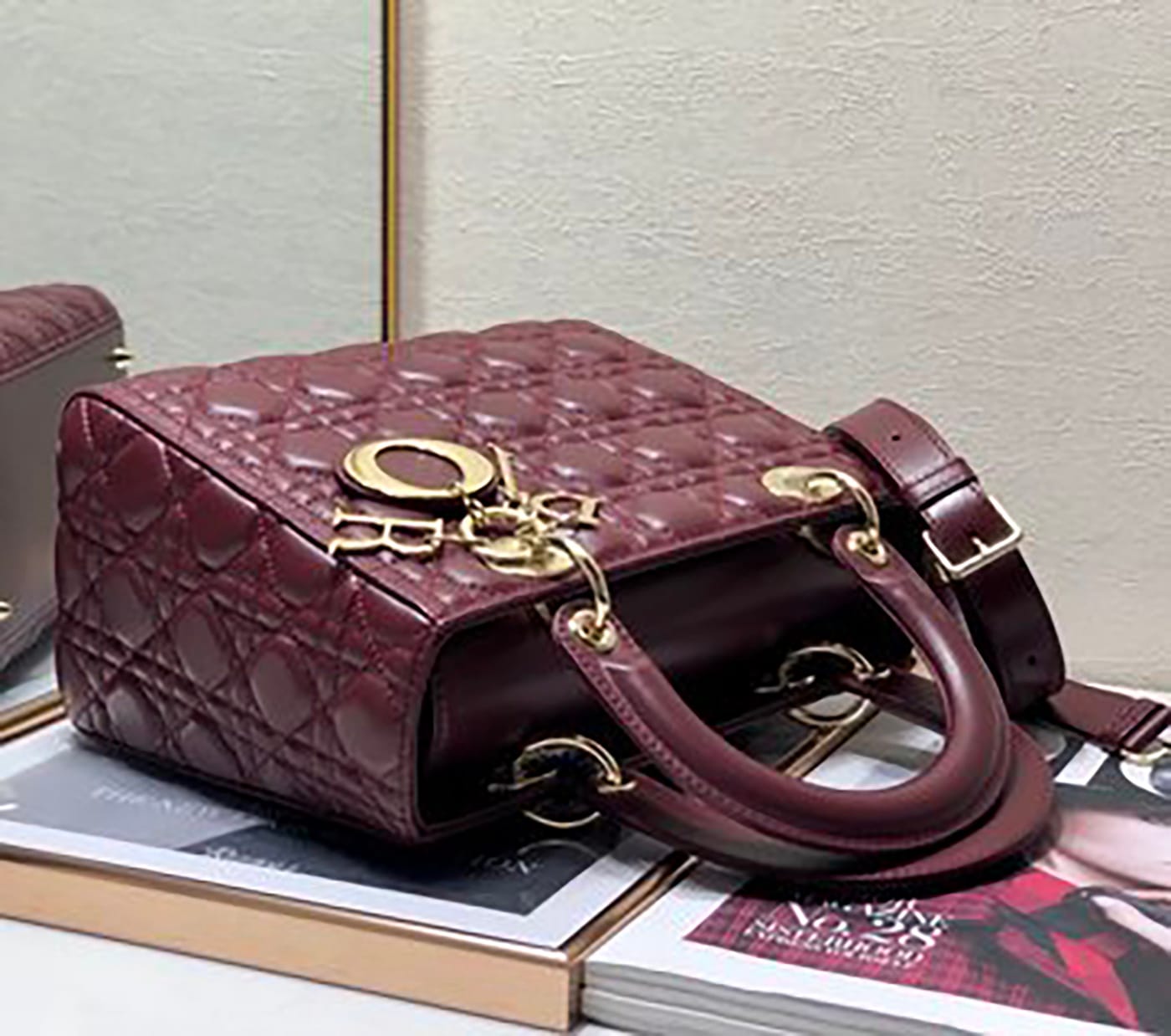 Medium Lady Dior Soft Leather Bag - Imagem 34