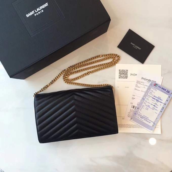 YSL Monogram Chain Wallet - Imagem 5